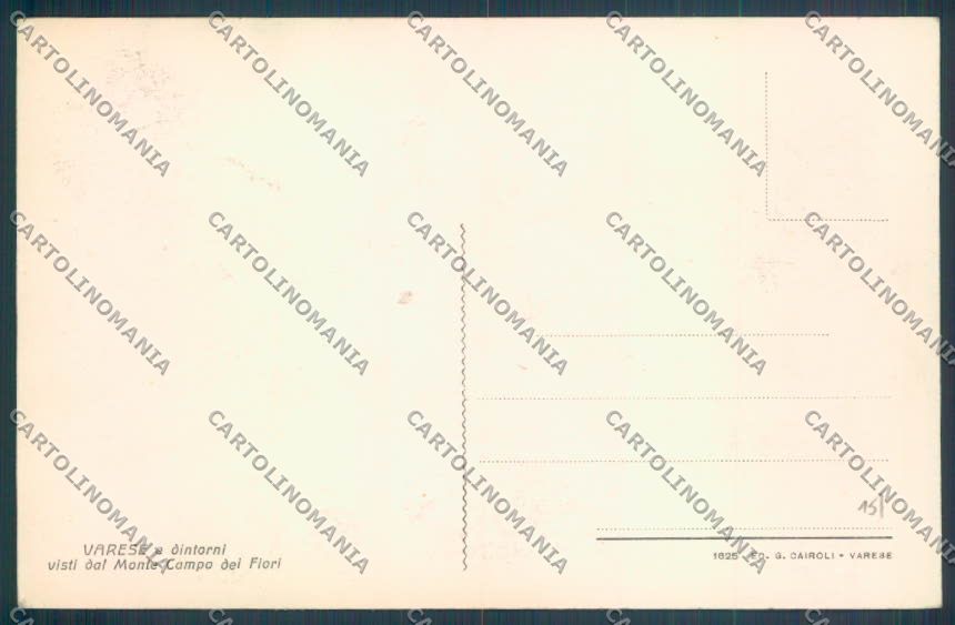 Varese Campo dei Fiori cartolina LQ6843 – retro