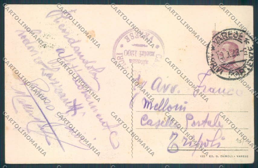 Varese Campo dei Fiori cartolina LQ6852 – retro
