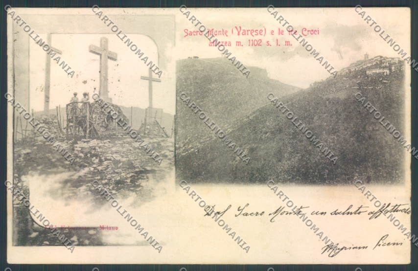 Varese Sacro Monte cartolina LQ6858 – fronte