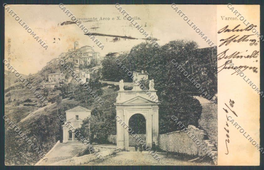 Varese Sacro Monte cartolina LQ6869 – fronte
