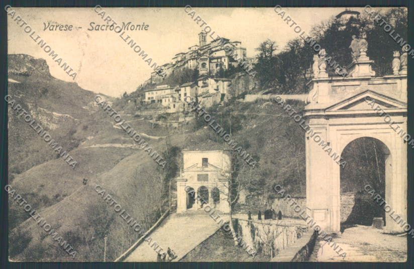 Varese Sacro Monte cartolina LQ6870 – fronte