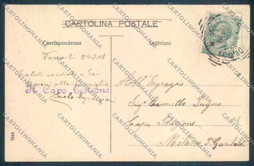 Varese Sacro Monte cartolina LQ6870 – retro