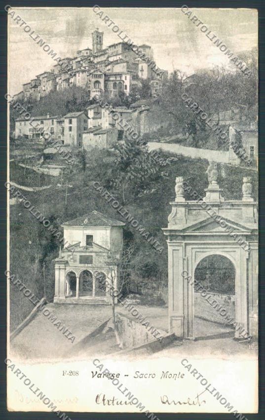 Varese Sacro Monte cartolina LQ6875 – fronte