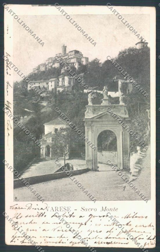 Varese Sacro Monte cartolina LQ6876 – fronte