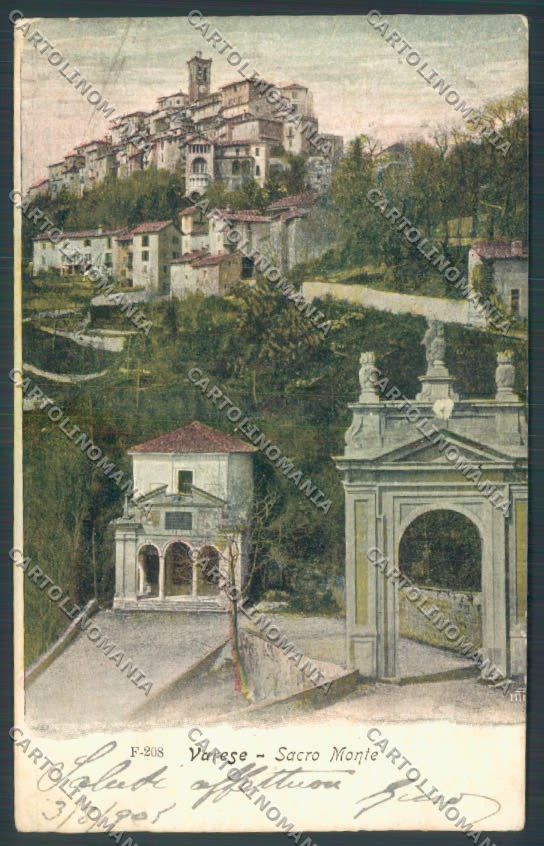 Varese Sacro Monte cartolina LQ6877 – fronte