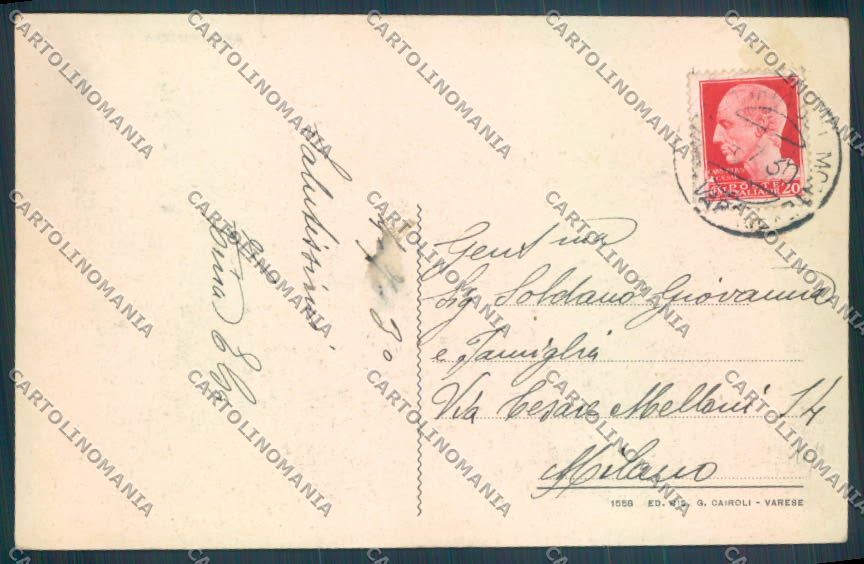 Varese Sacro Monte cartolina LQ6887 – retro