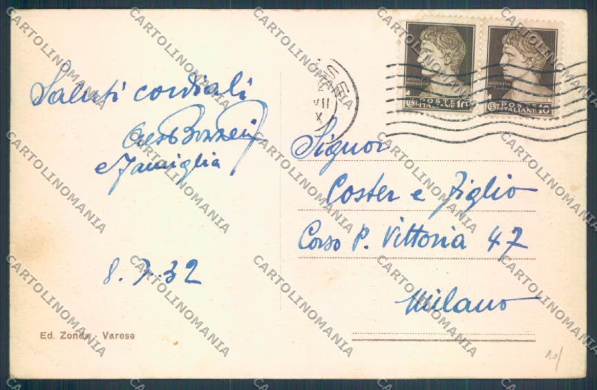 Varese Sacro Monte cartolina LQ6888 – retro