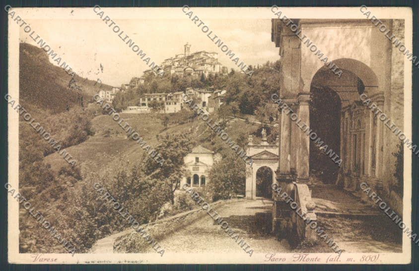 Varese Sacro Monte cartolina LQ6889 – fronte
