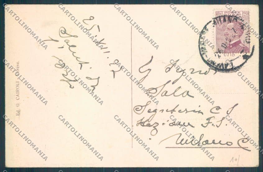 Varese Sacro Monte cartolina LQ6889 – retro