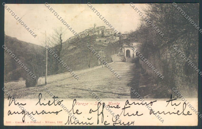 Varese Sacro Monte cartolina LQ6892 – fronte
