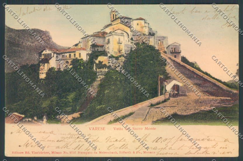 Varese Sacro Monte cartolina LQ6898 – fronte