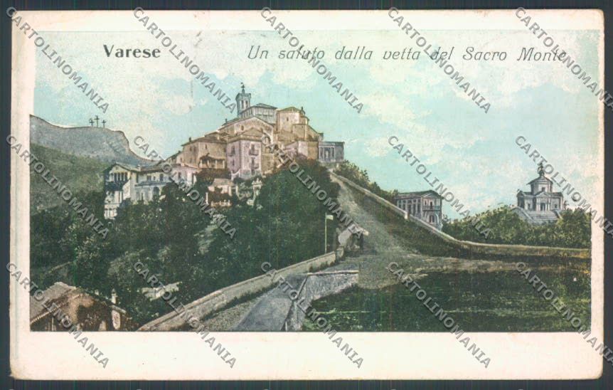Varese Sacro Monte cartolina LQ6900 – fronte