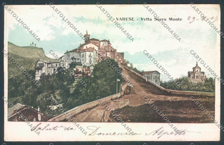 Varese Sacro Monte cartolina LQ6901 – fronte