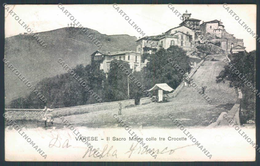 Varese Sacro Monte PIEGHINA cartolina LQ6907 – fronte