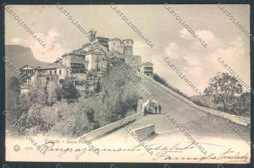 Varese Sacro Monte cartolina LQ6908 – fronte