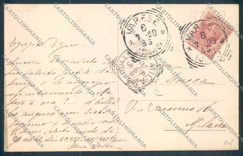 Varese Sacro Monte cartolina LQ6909 – retro
