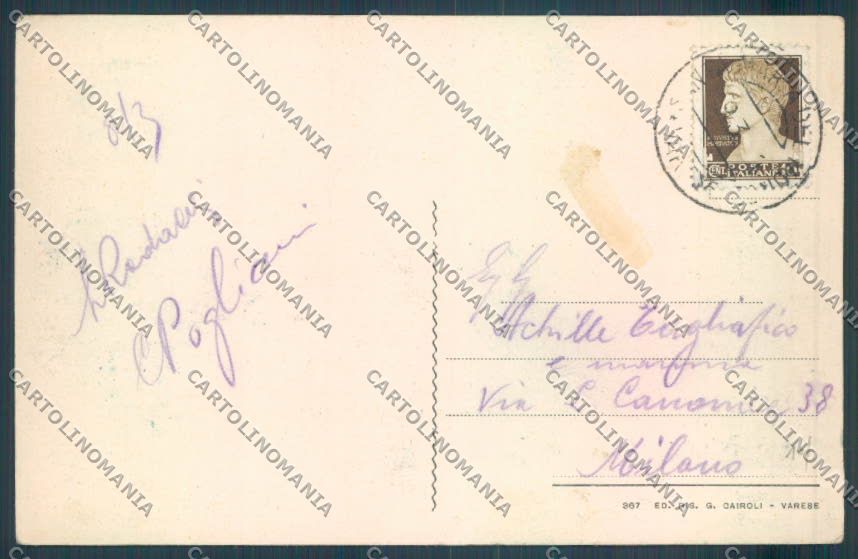 Varese Sacro Monte cartolina LQ6915 – retro