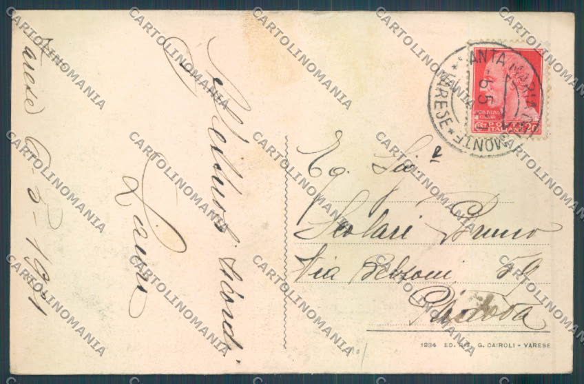 Varese Sacro Monte cartolina LQ6919 – retro