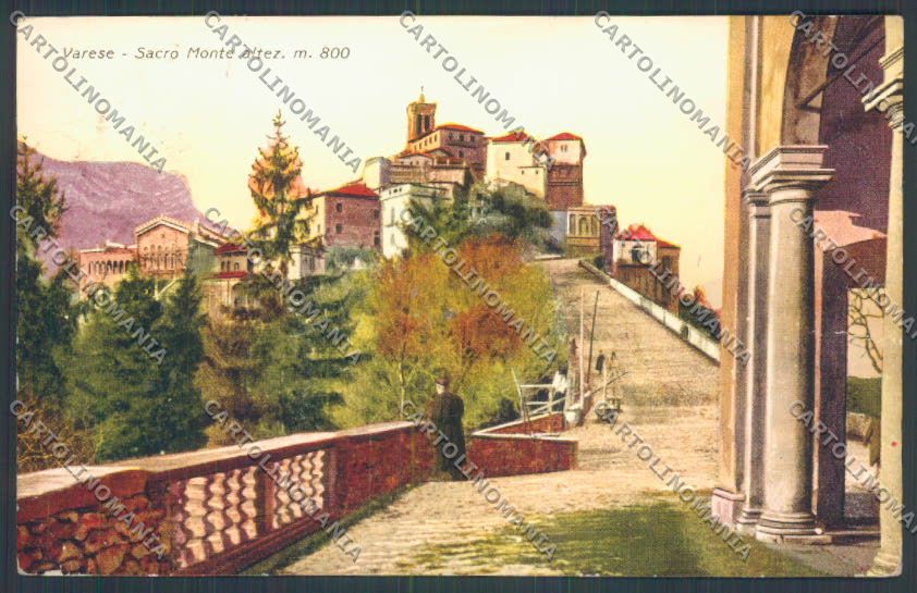 Varese Sacro Monte PIEGHINE cartolina LQ6920 – fronte