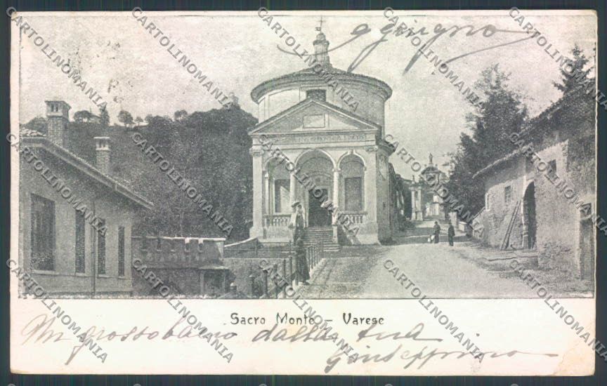 Varese Sacro Monte PIEGHINA cartolina LQ6922 – fronte