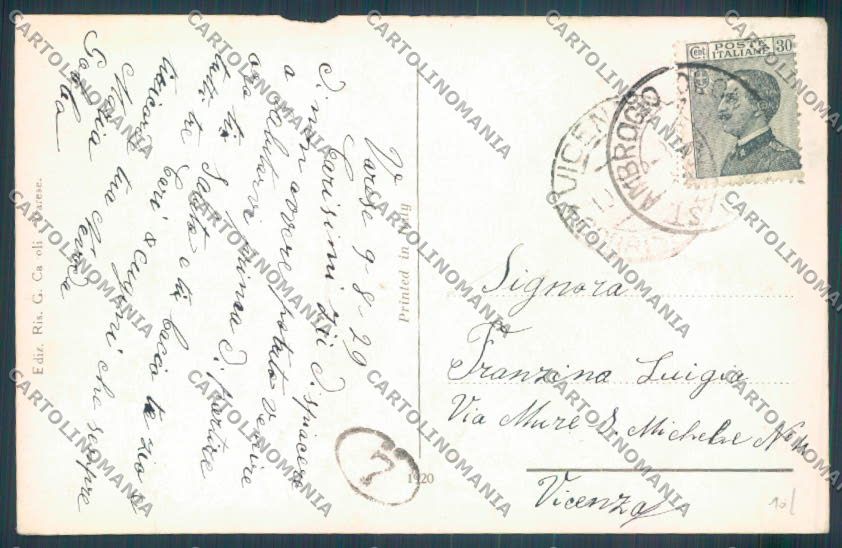 Varese Sacro Monte ABRASA cartolina LQ6925 – retro