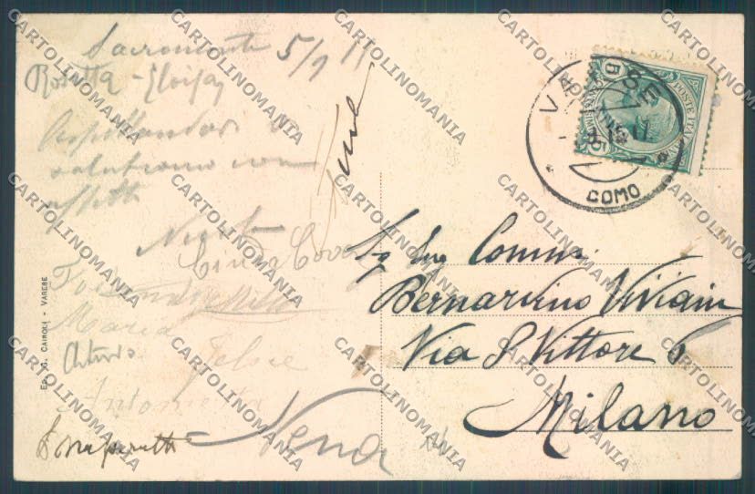 Varese Sacro Monte cartolina LQ6931 – retro