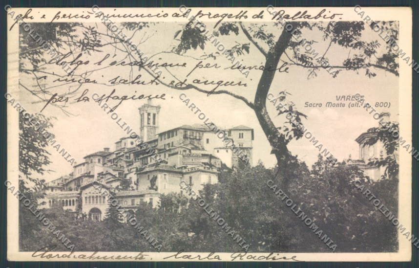 Varese Sacro Monte cartolina LQ6951 – fronte