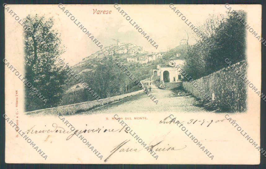 Varese Sacro Monte cartolina LQ6977 – fronte