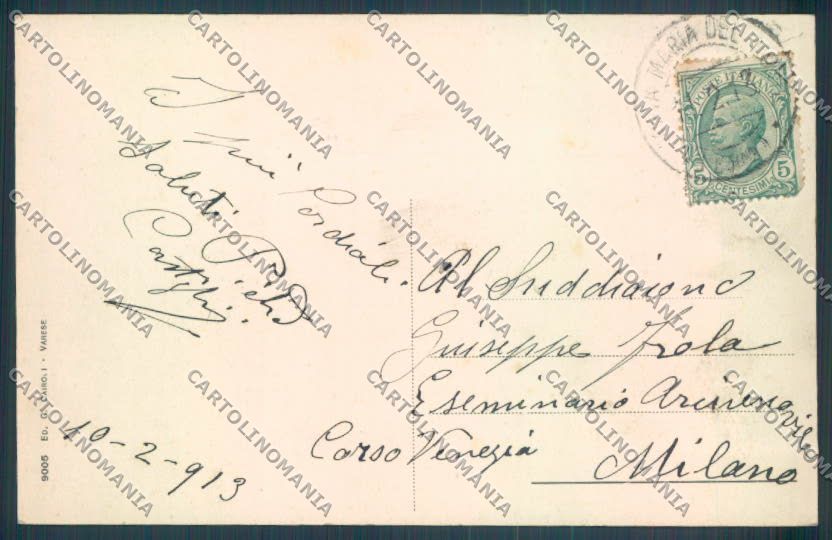 Varese Sacro Monte cartolina LQ6984 – retro