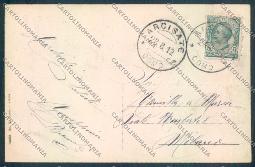 Varese Sacro Monte cartolina LQ6986 – retro