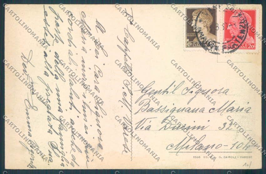 Varese Sacro Monte cartolina LQ6994 – retro