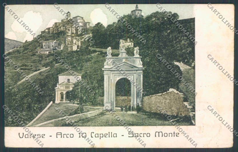 Varese Sacro Monte cartolina LQ7009 – fronte