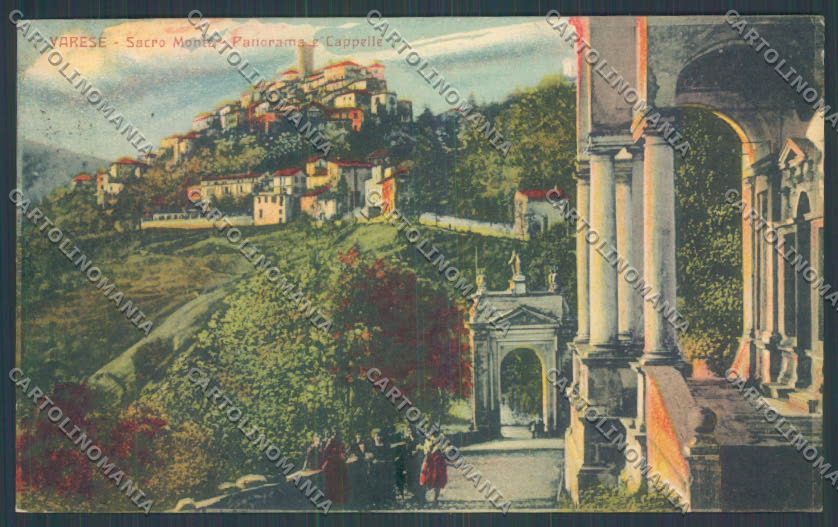 Varese Sacro Monte cartolina LQ7014 – fronte