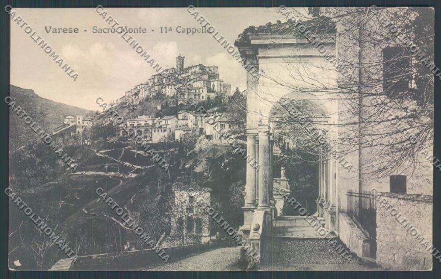 Varese Sacro Monte cartolina LQ7015 – fronte