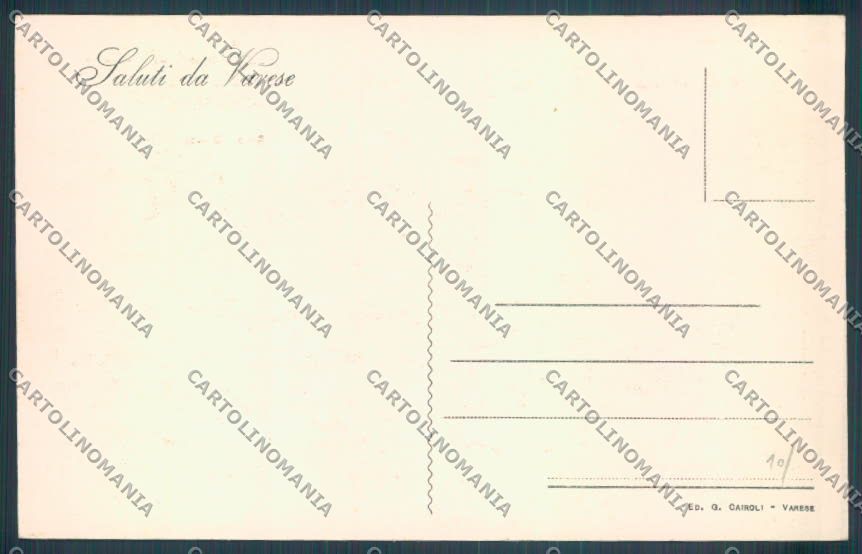 Varese Sacro Monte cartolina LQ7019 – retro