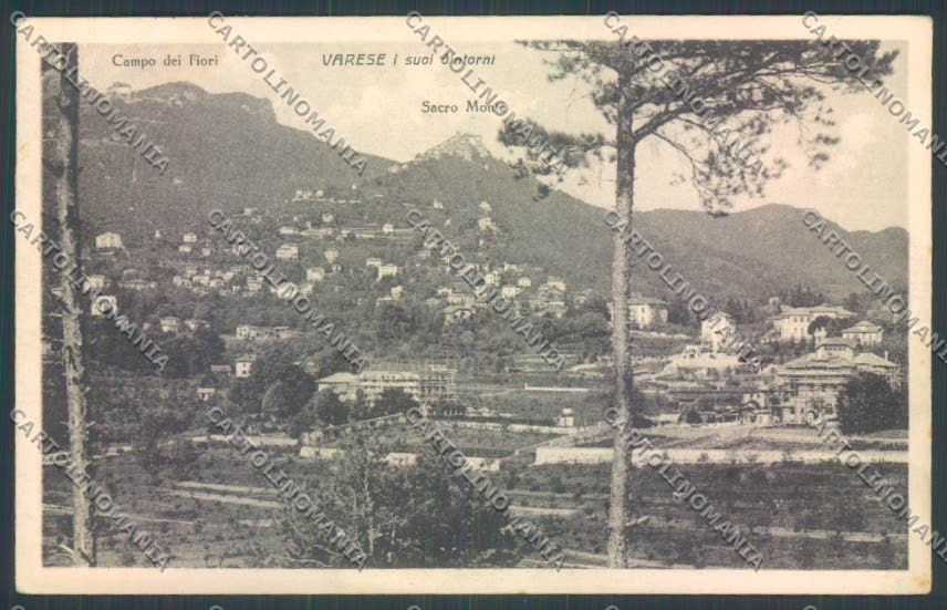 Varese Sacro Monte cartolina LQ7020 – fronte