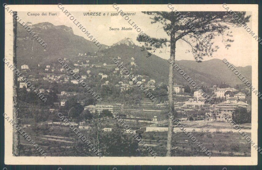 Varese Sacro Monte cartolina LQ7022 – fronte