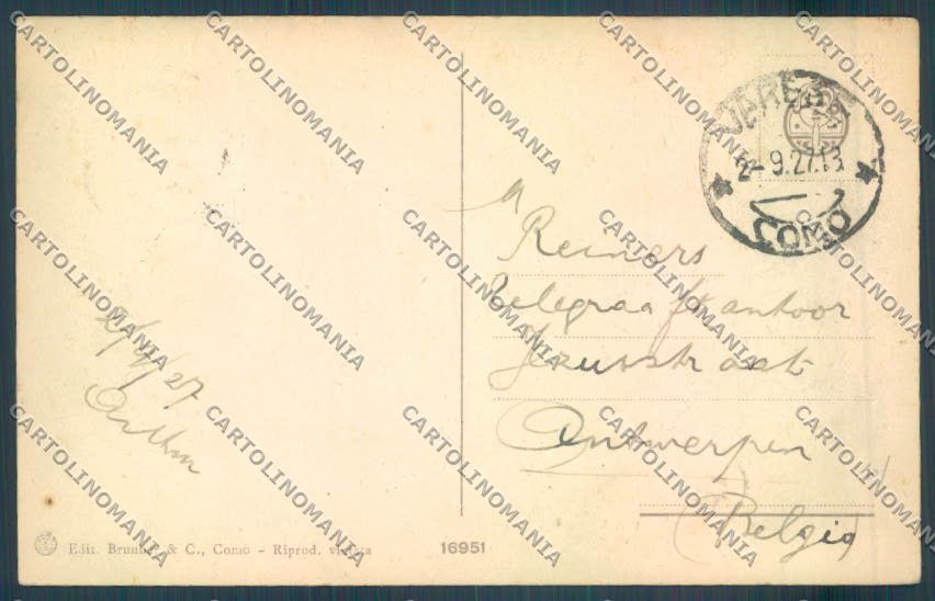 Varese Sacro Monte cartolina LQ7023 – retro