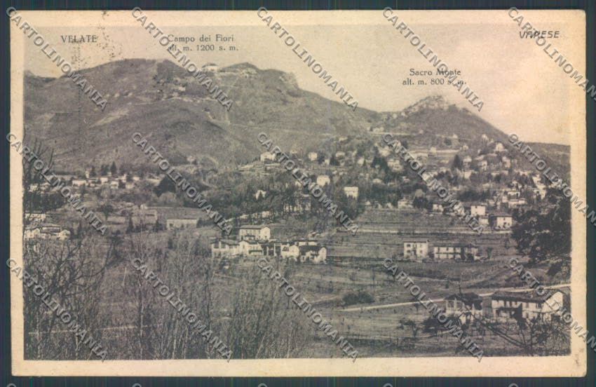 Varese Sacro Monte PIEGA cartolina LQ7025 – fronte