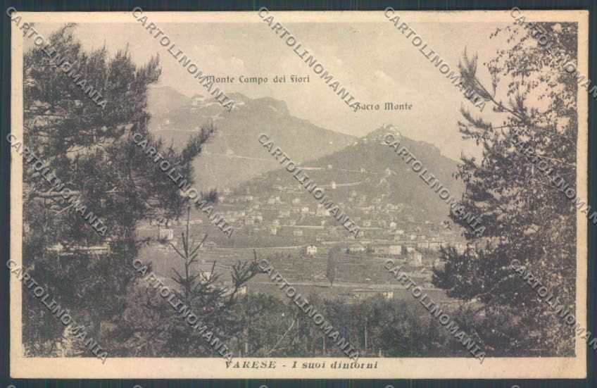 Varese Sacro Monte cartolina LQ7030 – fronte