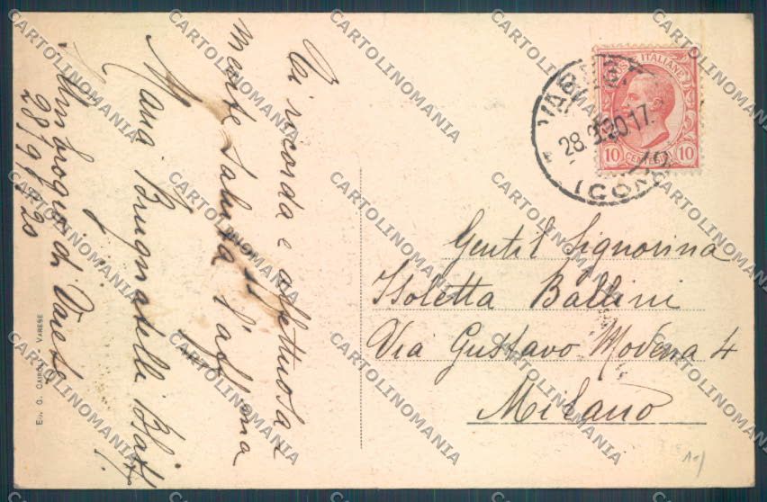 Varese Sacro Monte cartolina LQ7030 – retro