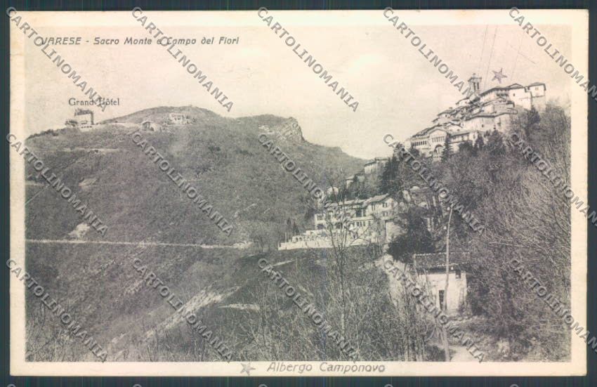 Varese Sacro Monte cartolina LQ7031 – fronte