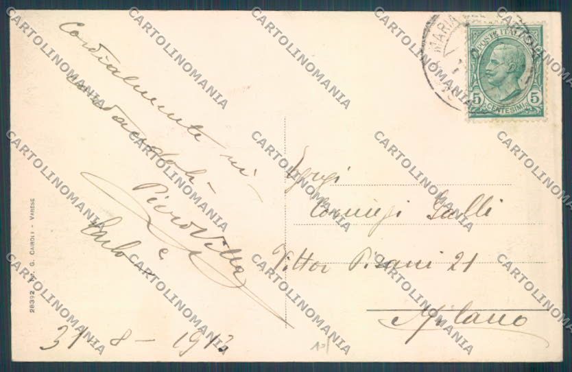 Varese Sacro Monte Funicolare cartolina LQ7034 – retro