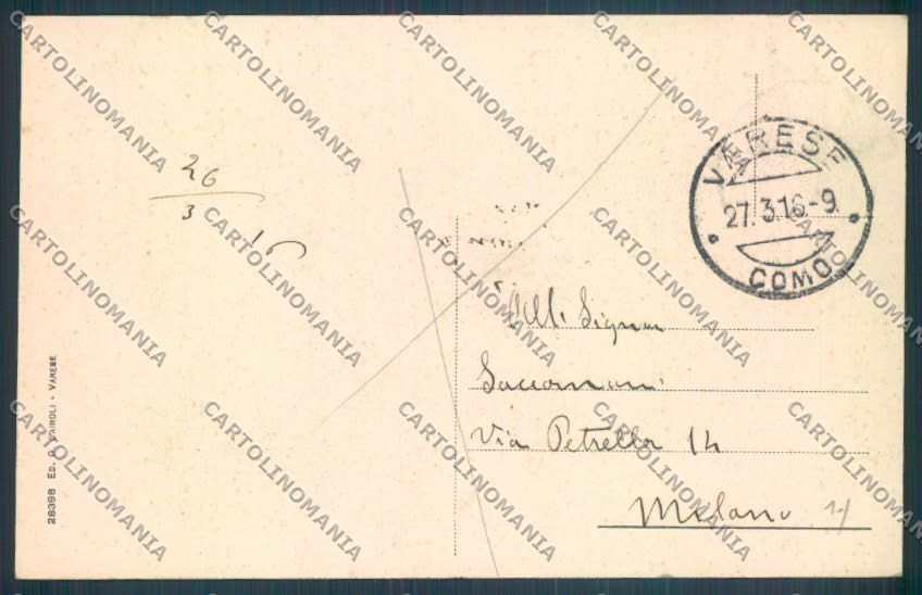 Varese Sacro Monte Funicolare cartolina LQ7038 – retro