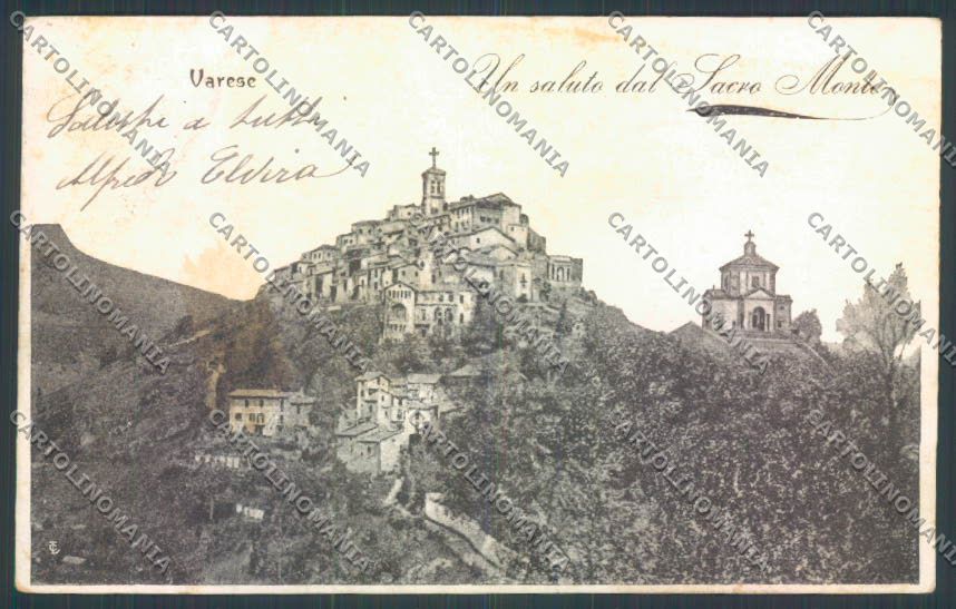 Varese Sacro Monte cartolina LQ7041 – fronte