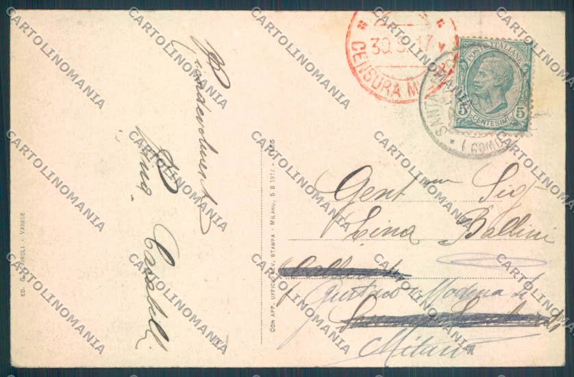 Varese Sacro Monte cartolina LQ7042 – retro
