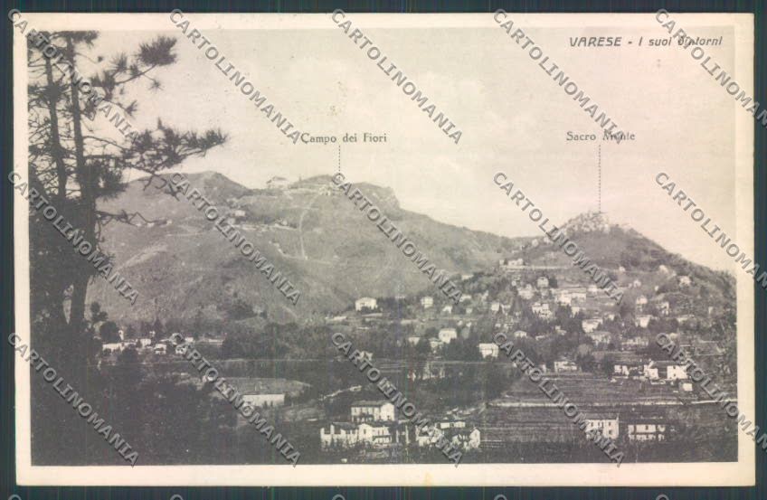 Varese Sacro Monte cartolina LQ7043 – fronte