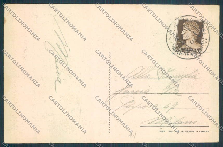 Varese Sacro Monte cartolina LQ7044 – retro