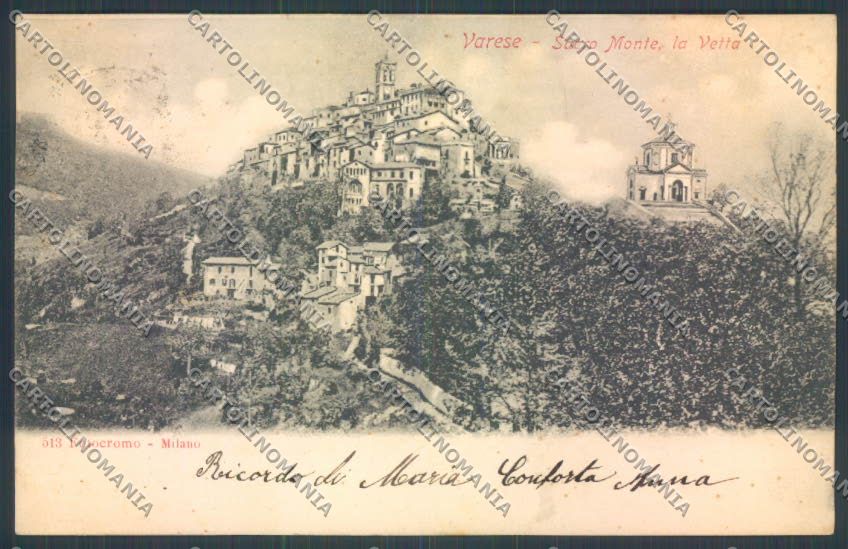 Varese Sacro Monte cartolina LQ7047 – fronte