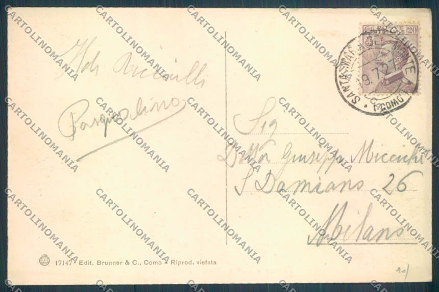 Varese Sacro Monte cartolina LQ7048 – retro